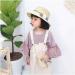 Integrity.1 Girls Summer Sun Hat & Small Bag Set - Milky White Flower Visor & Straw Hat for Kids - Buy Online on SooperMarket.com