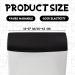 4 Pcs Black Fabric Stretch Toilet Tank Lid Cover Set - Bathroom Decor Accessories - 15.75 x 16.93 Inches - Buy Online on SooperMarket.com