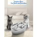 WOPET Stainless Steel Cat Water Fountain 67oz/2L - Silent Pet Drinking Fountain with Filter for Dogs, Cats, Birds, Small Animals - Buy Online on SooperMarket.com