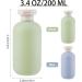Gjinxi 2 Pack Silicone Travel Bottles - 200ml Leakproof Refillable Containers for Shampoo Facial Cleanser & Body Wash - Essential Travel Size for Hand Luggage - Buy Online on SooperMarket.com