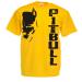 Generico t-Shirt Pitbull Fight Dog Kickboxing Boxing Gift Idea 12 Colors also for Children M Yellow