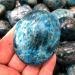 KuRkur Natural Crystals Crystal Raw Blue Apatite Hand Made Palm Stone Natural Crystal Crafts 80g-100g 1pc