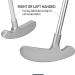 Jitnetiy Two Way Golf Putter 33 inch for Adult Teenagers - Removable Alloy Rod for Right or Left Handed Golfers - Red - Buy Online on SooperMarket.com