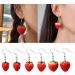 Delicate Resin Strawberry Earrings Simulation Fruit Earwears for Any Occasion - Buy Online on SooperMarket.com