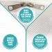 KinderSense Baby Safety Crib Tent - Premium Toddler Crib Topper | White Wave Canopy | Keep Baby Secure and Safe - Buy Online on SooperMarket.com
