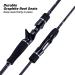 Goture Ultralight 2-Piece Fishing Rod Combo for Saltwater/Freshwater Spinning - Medium Light/Medium Heavy Trout & Crappie Rods - Buy Online on SooperMarket.com