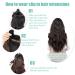 KooKaStyle Clip in Long Wavy Synthetic Hair Extension 20 Inch 4PCS Balayage Dark Brown to Chestnut - Thick Double Weft Hairpieces for Women - Buy Online on SooperMarket.com
