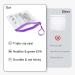 ECOHUB Airport Security Liquids Bags - 2 Pack Clear Travel Toiletry Bags with Strap - Airline Approved - Purple - Buy Online on SooperMarket.com