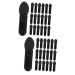 NOLITOY 200 Pcs Mini Eyeshadow Swab Lip Scrub Brush Eye Makeup Eyelash Spoolie Milky Cotton