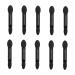 PLAFOPE 10pcs Dual Sided Eye Shadow Brush Eyeshadow Stick Brush Paupi re Sponge Eyeshadow Brush Kit Black