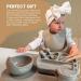 Yum Yum's Baby Weaning Set - 10pc Silicone Feeding Set with Suction Bowl, Spoon, Fork & Cup | Baby Gifts & Presents - Buy Online on SooperMarket.com