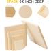 5-Piece Square Unfinished Wood Canvas Panel Boards for Painting and Home Decor - Buy Online on SooperMarket.com
