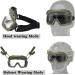 Fast Airsoft HelmetAirsoft Tactical Paintball Half Face Protection Mask and Goggles Set  for Paintball CS Game Set BK General type - Buy Online on SooperMarket.com