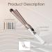 Ten-Tatent 28mm Ceramic Tourmaline Curling Iron | Dual Voltage Curling Wand for Long & Short Hair | Adjustable Heat Settings | White - Buy Online on SooperMarket.com