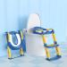 YMINA Potty Training Seat with Step Stool Ladder for Boys Girls - Blue, Foldable, Adjustable, Anti-Slip Pad - Kids Toilet Seat with Handles & Splash Guard - Buy Online on SooperMarket.com