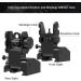 Feyachi Front and Rear Backup Iron Sights - Best Flip Up Iron Sights Set in Black - Buy Online on SooperMarket.com