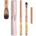 Saviland Kolinsky Acrylic Nail Brush Size 12, 100% Pure Kolinsky Crimped Oval Nail Brush for Acrylic Application Golden Handle with Glitter Rhinestone Professional Acrylic Brush Nail Art Tool