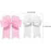 2 Pack 6 inch Bow Hair Clips Large Hair Bow Hair Barrette Clips for Women Girls White Hair Bows(White Pink) - Buy Online on SooperMarket.com