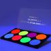 CCbeauty UV Glow Face Body Paint Palette | 8 Neon Colors | Water Activated | Safe & Washable | Halloween Makeup Kit + 10 Brushes - Buy Online on SooperMarket.com