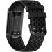 TopPerfekt Adjustable Silicone Sport Band for Fitbit Charge 5 - Breathable Replacement Wristband Bracelet for Men and Women - Black - Buy Online on SooperMarket.com