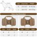 EXCELLENT ELITE SPANKER Tactical Military Dog Saddle Bag Harness Saddlebag Backpack for Medium Large Dogs(Brown L) L Brown - Buy Online on SooperMarket.com