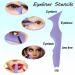 SHANPIN 5 in 1 Silicone Makeup Tool Set - Mascara Shield, Winged Liner Stencils, Eyeshadow Brush, Eyebrow Kit - Waterproof and Reusable (Purple) - Buy Online on SooperMarket.com