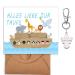 Congratulations on baptism+Guardian angel keychain folding card baptism gift card ark noah for baptism ideal as a gift for baptism boy or gift for baptism girl