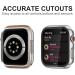 6 Pack Case for Apple Watch SE/Series 6/5/4 40mm with Tempered Glass Screen Protector - BHARVEST Hard PC Bumper Cover, Scratch Resistant - Black/Silver/Rose Gold/Pink/Clear/Leopard - Buy Online on SooperMarket.com
