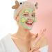 WLLHYF Face Wash Headband Facial Makeup Hairband Elastic Spa Headband Cute Coral Fleece Crab Hair Band Cartoon Creative Head Wraps Cute Christmas Hair Accessories for Women Girls Skincare Sports Khaki - Buy Online on SooperMarket.com