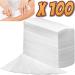 100 Salon Depilatory Paper Hair Removal Waxing Strips Non Woven Legs Body Wax Strips for Sensitive Skin for Body and Legs for Men & Women