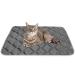 Self Heating Cat Mat Thermal Pet Bed Mat Self-Warming Pet Crate Pad 16"x20" Grey