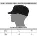 X-Large Black Military Style Cadet Army Cap with STASH Pocket - Everyday Hat - Buy Online on SooperMarket.com