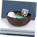 CORHAD Keychain Wood Tray Cereal Container Decor Key Storage Bowl Candy Container Salad Bowl Vietnam Fruit medium Silver - Buy Online on SooperMarket.com