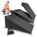 Gymnastics Power Adjustable Squat Wedge Blocks (4PCS) Non-Slip Squat Ramp, Deadlift Wedge, Calf Stretcher, Slant Board, Incline Board Improve Physical Therapy and Yoga Foot Stretching