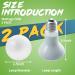 LUCKY HERP Reptile Heat Lamp 50W 2 Pack Amphibian Basking Spot Light Bulb Reptile Daylight Bulb for Turtle Bearded Dragon Lizard Heating Use 50W(2 Pack) - Buy Online on SooperMarket.com
