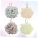 NOLITOY 4pcs Shower Ball Mesh Sponge - Luxurious Bath Pouf for a Spa-like Experience | International Shipping Available - Buy Online on SooperMarket.com