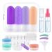 Travel bottles Silicone Vexillic 16 pieces of travel bottles for filling 90ml Travel Bottles BPA-Free Shampoo For Shampoo Creme shower gel purple