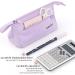 ANGOOBABY Large Capacity Pencil Case Durable Pen Pouch Portable Pencil Bag with Handle for School Teen Girl Boy Men Women Adults purple - Buy Online on SooperMarket.com