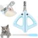 Bsitsss claw scissors cats with protection cat claws tailor with 2mm & 4mm hole cats nail scissors professional cats claw cutter cat nail clipper for small dog puppies cats with file (blue)