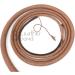 10ft 8 Plait Natural Tan Leather Bullwhip | Indiana Jones Style | Real Cowhide Leather - Buy Online on SooperMarket.com