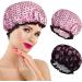 AOOWU Shower Caps 2 Pack Waterproof Bath Caps Large Reusable Shower Hats Elastic Band Double Layers Hair Bath Caps with Soft Ruffled Edge for Women Girls Ladies Spa Salon Home Use 2 Pcs Bowknot+Dots - Buy Online on SooperMarket.com