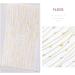 8 Sheet Gold Silver Nail Art Stickers Glitter Metallic Chains Wave Stripe Lines Stars Nail Sticker Self-adhesive Striping Tape for Nail Lovers - Buy Online on SooperMarket.com
