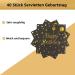 40 Black & Gold Birthday Napkins for Girls - 33x33cm Paper Party Decor - International Shipping - Buy Online on SooperMarket.com