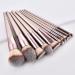 10 Champagne Gold Makeup Brushes Set | Professional Quality for Flawless Beauty - Buy Online on SooperMarket.com
