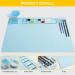 Silicone Art Mat with Cup - Painting, Resin Casting, and Crafts - Artist Mat with Pen Holders for Kids - Clay, DIY Creations, Play Doh - Blue - Buy Online on SooperMarket.com