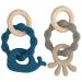 Utensilsto 2 pieces of bite ring baby dental aid baby from 6 months bite ring bite ring dental aid for boys and girls teething and grayfling nursing for babies baby toys