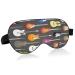 WELLDAY Sleep Mask Colorful Guitars Night Eye Shade Cover Soft Comfort Blindfold Blockout Light Adjustable Strap for Men Women