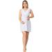 Purpless Maternity Sleeveless V-Neck Lace Detail Nightdress - Light Gray Melange | 4141n - Buy Online on SooperMarket.com