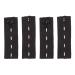COEAYO 4PCS Elastic Waistband Extenders - Adjustable Button Extenders for Jeans Adjustable Waistband Expanders Men and Women (Black)