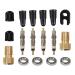 17-piece Presta valve bicycle valve adapter bicycle valve caps and valve insert
